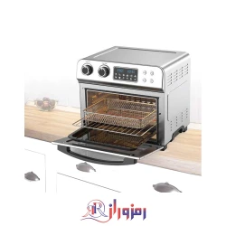 دستگاه همه کاره پلاتینیوم (فر، سرخ کن، میوه خشک کن، دنر ساز و جوجه گردان ) 26 لیتری تمام استیل